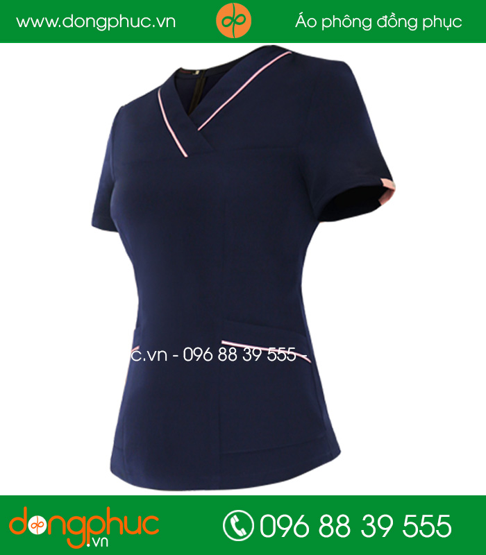 Đồng phục spa màu tím than